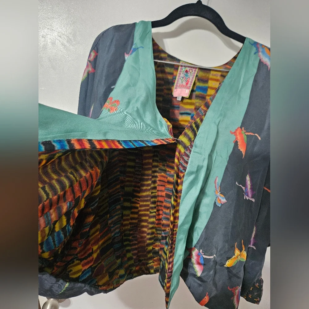 Johnny was rainbow shrug blouse size XL - Picture 6 of 14